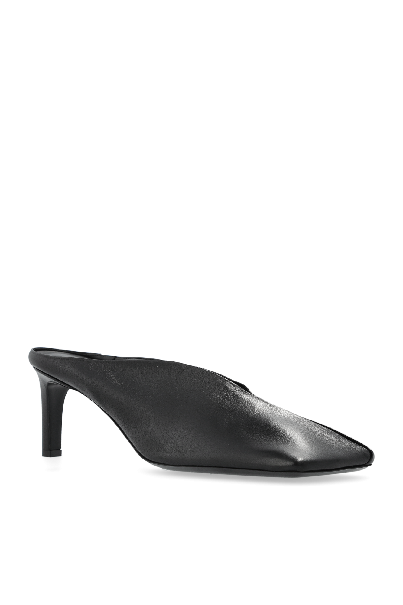 JIL SANDER Leather heeled mules | Women's Shoes | Vitkac